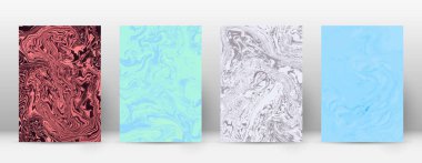 Arka kapak Modern tasarım şablonu Alive suminagashi mermer minimalist hipster el ilanı tasarımı