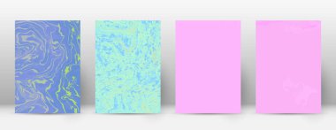 Arka kapak Modern tasarım şablonu Alive suminagashi mermer minimalist hipster el ilanı tasarımı