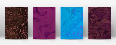 Arka kapak Modern tasarım şablonu Alive suminagashi mermer minimalist hipster el ilanı tasarımı