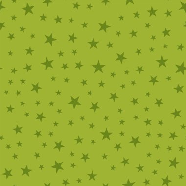 Zeytin yıldız seamless modeli üzerinde yeşil renkli fantastik sonsuz rasgele dağınık zeytin yıldız