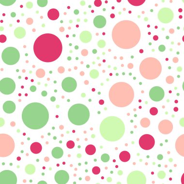 Renkli lekeli Dikişsiz desen beyaz 20 üzerinde arka plan parlak klasik renkli lekeli