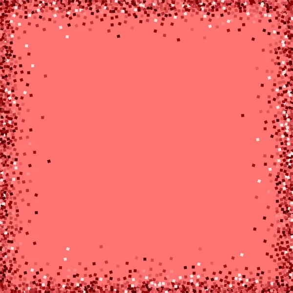 ピンク背景クールなベクトル図に赤ゴールドラメと赤ゴールドラメ カオス フレーム — ストックベクタ