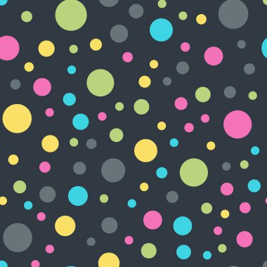 Renkli lekeli seamless modeli siyah 10 arka plan büyük klasik renkli lekeli