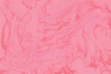 Geleneksel olarak gerçekleştirilen pembe mürekkep dijital kağıt 745 ile Suminagashi Mermer doku el boyalı