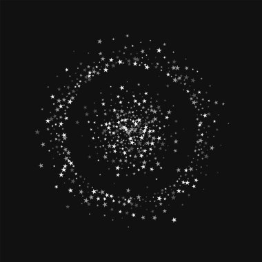 Şaşırtıcı sabit yıldızlar Küçük Çift daire siyah arka planda Beauteous inanılmaz düşüyor yıldızlarla