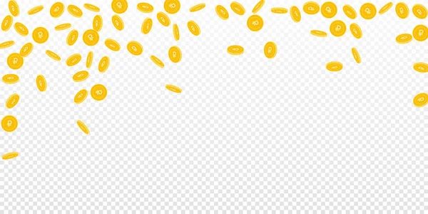 Saydam arka plan şık düşen seyrek ovmak paralar düşen Rus Rublesi paralar dağınık