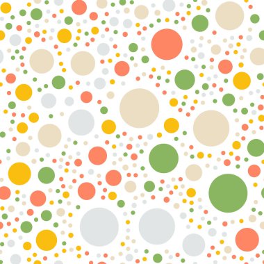 Renkli lekeli Dikişsiz desen beyaz 5 üzerinde arka plan görkemli klasik renkli lekeli