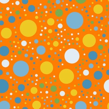 Parlak 12 renkli lekeli Dikişsiz desen arka plan nadir klasik renkli lekeli