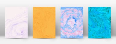 Arka kapak Modern tasarım şablonu Alive suminagashi mermer minimalist hipster el ilanı tasarımı