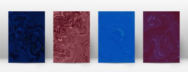 Kapak Modern tasarım şablonu gerçek suminagashi mermer minimalist hipster el ilanı soyut