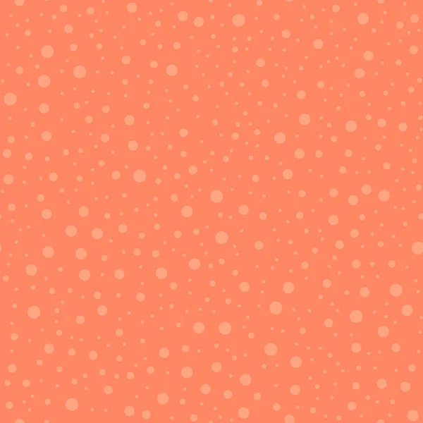 Leichte Tupfen nahtloses Muster auf korallenem Hintergrund symmetrische klassische leichte Tupfen Textil — Stockvektor