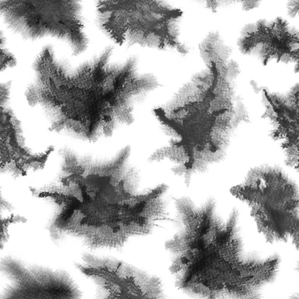 Patrón de salpicaduras grises Patrón sin costura abstracto de acuarela Fondo con salpicaduras grises dispersas — Foto de Stock