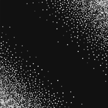 Siyah arka planda Graceful yuvarlak altın glitter ile altın glitter dağılım köşeye sıkışmış gibi sınır yuvarlak