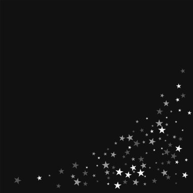 Rastgele sabit yıldız sağ köşede siyah arka plan inanılmaz rastgele sabit yıldız ile alt