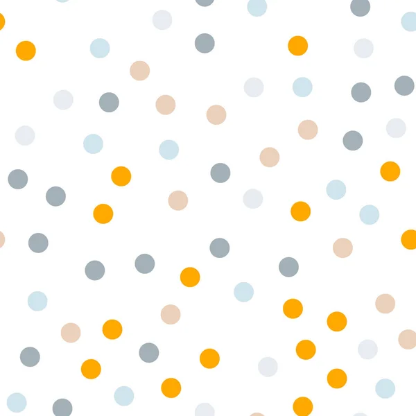 Барвисті горошок безшовні візерунок на білому 7 тло видатні класичний барвисті горошок — стоковий вектор