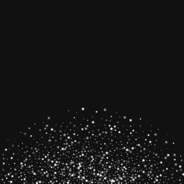 Siyah arka plan üzerinde inanılmaz düşüyor yıldız ile inanılmaz düşüyor yıldız alt semicirclee