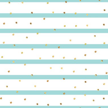 Mavi çizgili arka plan memnuniyet degrade altın nokta sonsuz altın nokta Dikişsiz desen