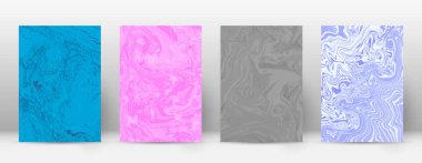 Arka kapak Modern tasarım şablonu Alive suminagashi mermer minimalist hipster el ilanı tasarımı