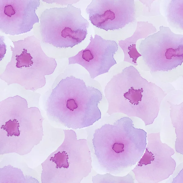 Delicate floral pattern Deep purple silky watercolor seamless pattern Creative watercolor abstract