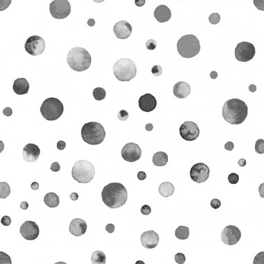 Suluboya konfeti seamless modeli el olağanüstü boyalı suluboya konfeti daireler