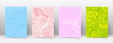 Kapak Modern tasarım şablonu gerçek suminagashi mermer minimalist hipster el ilanı soyut