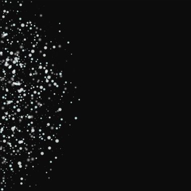 Yarım daire ile siyah arka planda temiz vektör şaşırtıcı yağan kar yağan kar kaldı şaşırtıcı