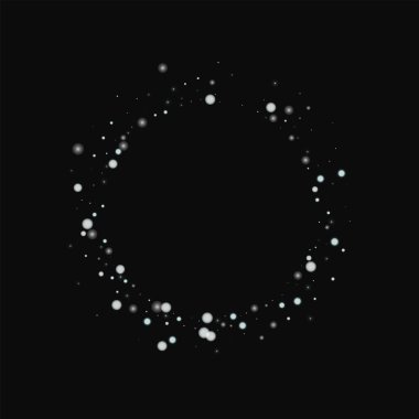 Güzel yağan kar küçük yuvarlak şekli ile siyah arka planda Admirable güzel yağan kar