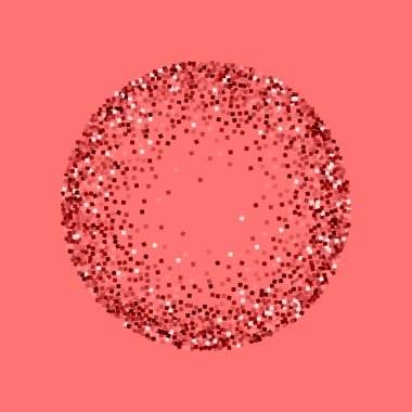 Kırmızı altın pembe memnuniyet vektör arka plan üzerinde kırmızı altın glitter ile çerçeve glitter