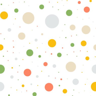 Renkli lekeli Dikişsiz desen beyaz 5 üzerinde arka plan şaşırtıcı klasik renkli lekeli