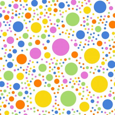 Renkli lekeli Dikişsiz desen beyaz 2 üzerinde arka plan takdire şayan klasik renkli lekeli