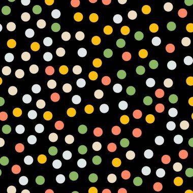 Renkli lekeli seamless modeli siyah 5 arka plan meraklı klasik renkli lekeli