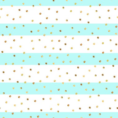 Altın nokta mavi çizgili arka plan üzerinde seamless modeli adil degrade altın nokta sonsuz rasgele