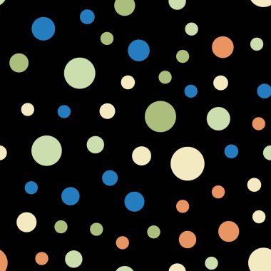 Renkli lekeli seamless modeli siyah 6 arka plan güzel klasik renkli lekeli