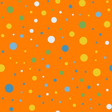 Parlak 12 renkli lekeli Dikişsiz desen arka plan cazip klasik renkli lekeli