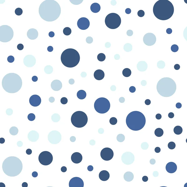 Pois colorés motif sans couture sur fond blanc 23 Polka colorée classique écrasante — Image vectorielle