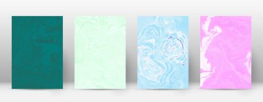 Arka kapak Modern tasarım şablonu çok güzel suminagashi mermer minimalist hipster el ilanı