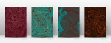 Arka kapak Modern tasarım şablonu çok güzel suminagashi mermer minimalist hipster el ilanı