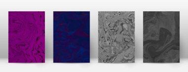 Arka kapak Modern tasarım şablonu Alive suminagashi mermer minimalist hipster el ilanı tasarımı