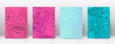 Kapak Modern tasarım şablonu gerçek suminagashi mermer minimalist hipster el ilanı soyut