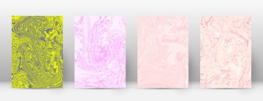 Arka kapak Modern tasarım şablonu Alive suminagashi mermer minimalist hipster el ilanı tasarımı