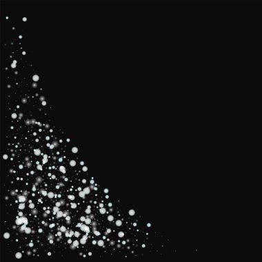 Güzel yağan kar sol alt köşedeki siyah arka plan üzerine güzel yağan kar ile