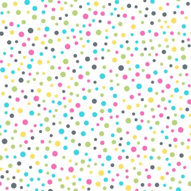 Renkli lekeli Dikişsiz desen beyaz 10 üzerinde arka plan parlak klasik renkli lekeli