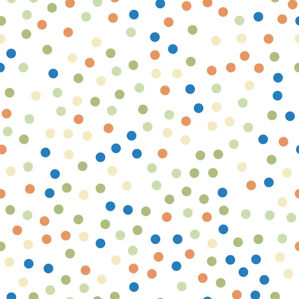 Барвисті горошок безшовні візерунок на білому 6 тло сліпучої класичний барвисті горошок — стоковий вектор