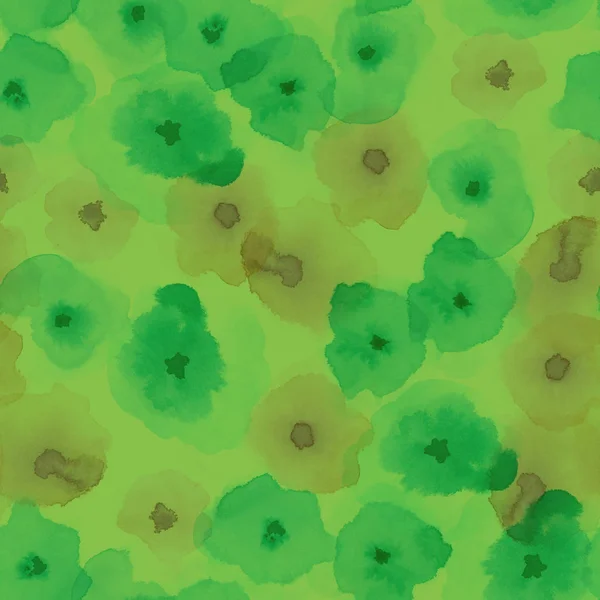 Narin çiçek desenli ışık yeşil ipeksi suluboya seamless modeli Ideal suluboya soyut — Stok fotoğraf