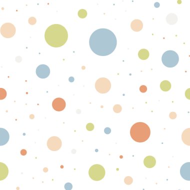 Renkli lekeli Dikişsiz desen beyaz 11 üzerinde arka plan iyi klasik renkli lekeli