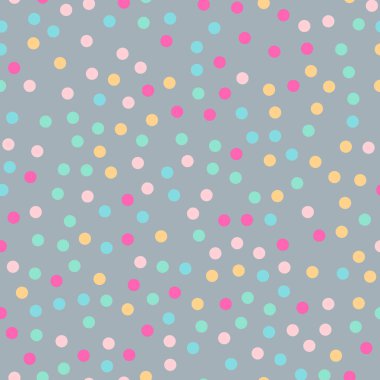 Parlak 3 renkli lekeli Dikişsiz desen arka plan şaşılacak klasik renkli lekeli