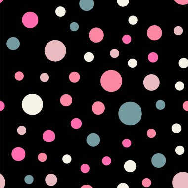 Renkli lekeli seamless modeli siyah 8 arka plan görkemli klasik renkli lekeli