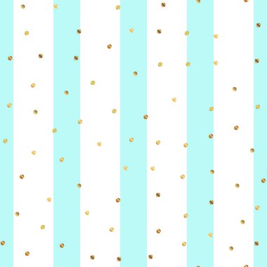 Mavi çizgili arka plan görkemli degrade altın nokta sonsuz altın nokta Dikişsiz desen