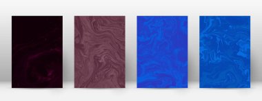 Arka kapak Modern tasarım şablonu Alive suminagashi mermer minimalist hipster el ilanı tasarımı