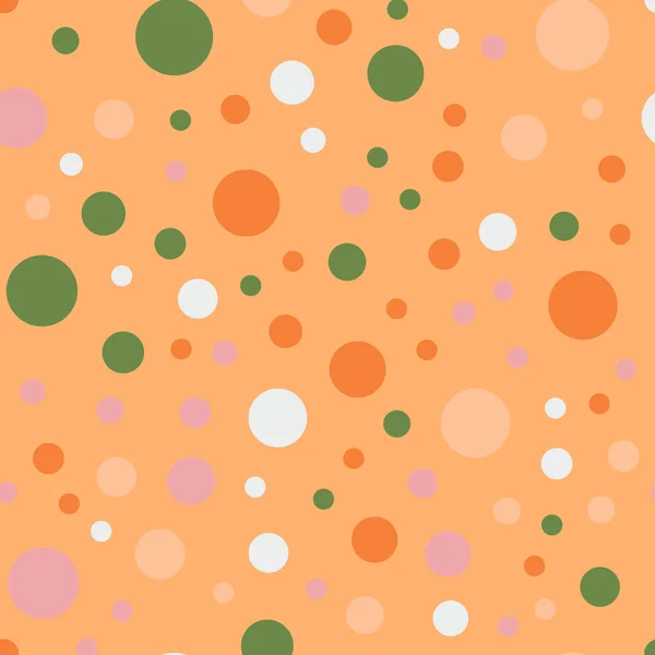 Barevné puntíky na světlé 14 bezešvé vzorek pozadí roztomilé klasické barevné puntíky — Stockový vektor